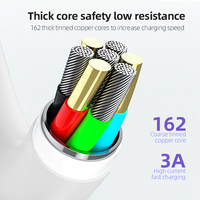 Câble de charge rapide tressé Type-C vers Type-C 60W OD5.2 avec logo personnalisé, conducteur en cuivre pur pour téléphone portable et ordinateur portable