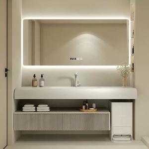 Luxury Hotel <strong>Bathroom</strong> Sets Floating Single Basins <strong>Bathroom</strong> Vanity <strong>Bathroom</strong> Furniture Set Customized - Product Image 3