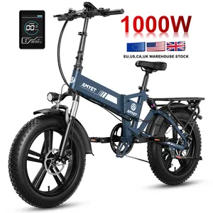 Best quality electric bike 20 inch 48V 750W 1000W Aluminum Alloy Frame Folding fat tire e bike electric bicycle for adults