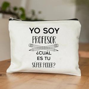 คุณครูฉันคือคุณครูกระเป๋าเครื่องสำอางมีซิปพร้อมตัวอักษรพลังพิเศษของคุณของขวัญสำหรับนักการศึกษา - Product Image 1