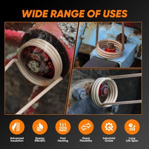 Xách tay 220v cảm ứng từ nóng Kit 1000 Wát bu lông gỉ loại bỏ công cụ với 4 cuộn dây cảm ứng nóng - Product Image 4