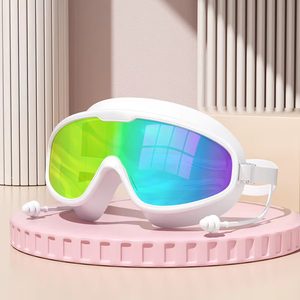 Masque de natation HD grand angle anti-buée et anti-UV pour adultes, grande monture avec garantie anti-fuite - Product Image 1