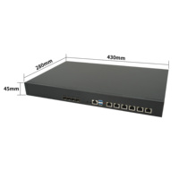 I9-14900 de routeur de pare-feu Budget 1U 100G avec 6x LAN et double 100G SFP 14th Gen H610 VPN Appliance OPNsense/Pfsense Carrier-Grade
