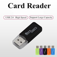 Lector de Tarjetas de Memoria Flash Ceamere CR43 Todo en Uno, USB 2.0, Micro TF, SD, MS, MMC, Lector de Tarjetas Portátil para Automóvil