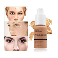 OEM Longue Durée Imperméable À L'eau Naturelle Anti-cernes Visage Maquillage Liquide Fondation De Marque Privée