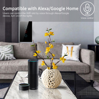 Interrupteur mural tactile Wifi RSH US, pas de fil neutre requis, interrupteur intelligent pour éclairage, 1 2 3 gangs, Smartlife pour Alexa Google Home