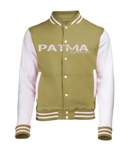 Best Selling Custom High Quality Embroidery Printing Varsity Patches Work Baseball Jacket Trending Supplier
