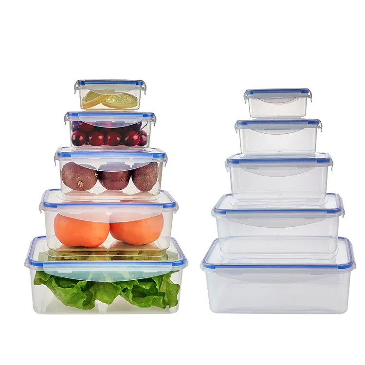High quality Microwave Safe food storage eco friendly airtight Plastic food storage container lunch box with lid
