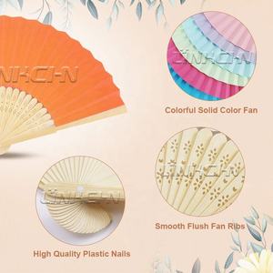 Prêt à Expédier des Ventilateurs en Papier Bambou Personnalisés pour Mariage - Product Image 6