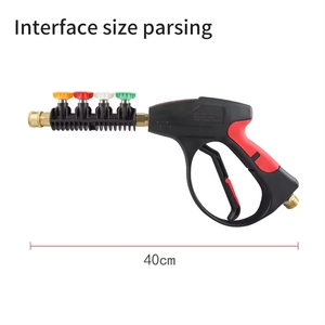 Nueva Pistola de Agua Eléctrica de Alta Presión 4000PSI con Boquilla de Latón de Acoplamiento Rápido para Limpieza de Autos, Bicicletas, Jardines y Hogar - Product Image 2