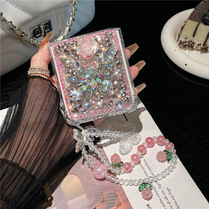 Pour <span class=keywords><strong>Samsung</strong></span> <span class=keywords><strong>Z</strong></span> <span class=keywords><strong>Flip</strong></span> 5 Case Diamond Glitter Bling Butterfly Wrist Chain Phone Case Pour <span class=keywords><strong>Samsung</strong></span> <span class=keywords><strong>Z</strong></span> <span class=keywords><strong>Flip</strong></span> 4 <span class=keywords><strong>3</strong></span> Shell Cases - Product Image 4