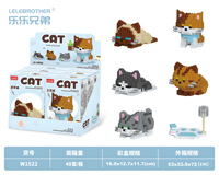 En gros, Blocs de construction animaux mignons en briques, figurines 3D DIY à assembler, jouet puzzle chat et chien pour décoration intérieure