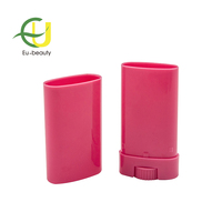 EU-Beauty Échantillon gratuit Récipients de déodorant de haute qualité 15g 15ml Nouveaux tubes de baume à lèvres ovales vides Récipient de déodorant en plastique
