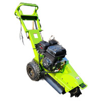 Démarrage électrique 15hp Loncin Moteur à essence Meuleuse de souche remorquable