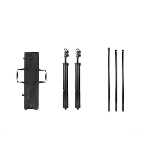 Verstellbarer 2,6*3m Fotografie-Hintergrundständer Robuster Metall-Kulissenständer mit Klemme für Studio - Product Image 3