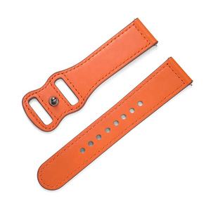Bracelet de montre en cuir de cheval fou à dégagement rapide en daim de 22mm style de luxe pour Samsung Huawei <span class=keywords><strong>Moto</strong></span> - Product Image 5