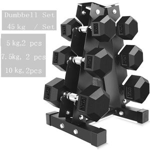 Fabrik benutzer definierte Logo Home Gym beschichtete Hand gewichte Kraft training Hex Hantel-Sets - Product Image 5