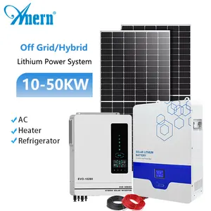 Sistema de panel de energía solar fuera de la red para el hogar, 1kw, 2kw, 3kw, 4kw, 15kw, 20kw