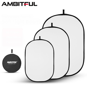 AMBITFUL 80x120cm 100x150cm 150 X 200cm Portable Oval Multi-Disc Transparent White Reflector <strong>Collapsible</strong> Studio Photo <strong>Diffuser</strong> - Product Image 1