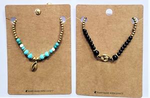 Collar con colgante de cuentas hecho a mano, joyería de moda para mujer, regalo de cuentas de semillas multicolores étnicas - Product Image 2