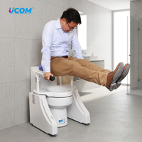 Siège de douche et de toilette Ucom UC-TL-18-A1 avec support d'aide à la mobilité pour personnes âgées et handicapées