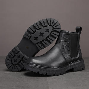 รองเท้าบูทหนังผู้ชายแบบพรีเมียม สไตล์เดสเซิร์ต แบบผูกเชือก รองเท้าลำลองข้อสั้น รองเท้าธุรกิจแบบสมาร์ท - Product Image 2