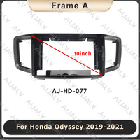 Autoradio Android Aijia, lecteur DVD, faisceau de câblage pour tableau de bord, navigation multimédia, cadre pour Honda Odyssey 2019-2021, 10 pouces