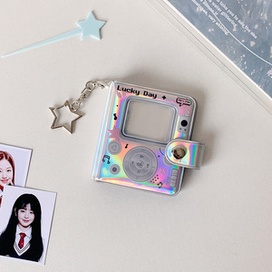 Anime Mini Photo <strong>Album</strong> Keychain Eco-Friendly Square PVC Plastic Laser Colorful Star Chasing ID Photo Storage Customized <strong>Key</strong> - Product Image 6