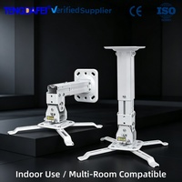 Support de plafond universel réglable en alliage d'aluminium pour projecteur, idéal pour home cinéma et bureau – Support mécanique très demandé