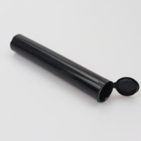 20*116mm Mat Squeeze Pop Top Tube Pilule Emballage Pré Conteneur Rouleau Hermétique En Plastique Cigare Tube avec Bouchons Résistant Aux Enfants