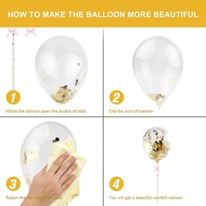 Juego de Velas de Cumpleaños, Decoración para Pastel con Velas, Confeti, Globos, Estrellas y Adornos de Abanico para Fiesta de Cumpleaños (Dorado) - Product Image 6