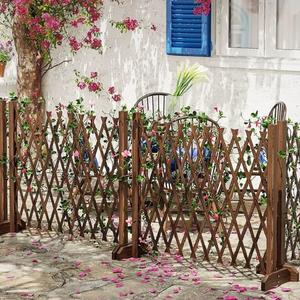 Valla de jardín de madera retráctil, trellis para plantas, pantalla protectora independiente, valla telescópica expandible para patio - Product Image 5