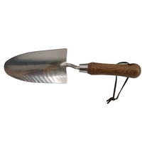 SUNSHINE Mini Pala da Giardino con Manico in Legno, Pala in Acciaio Inossidabile per Scavare, Diserbo e Dissodare il Terreno, Attrezzo Manuale