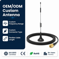 Antena Magnética 4G LTE de 10dBi de Alta Ganancia, Omnidireccional, de Banda Ancha, con Conector Roscado para Router, Compatible con Personalización OEM