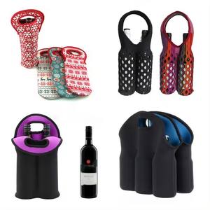 Vente en gros bon marché Sac pour bouteille de vin en néoprène Sac pour bouteille de vin Sac fourre-tout refroidisseur en néoprène - Product Image 3