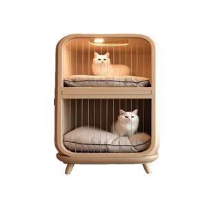 Grosir Pabrik membeli banyak lapisan rumah kucing Villa rumah kelinci bersirkulasi rumah kucing