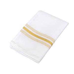 Hot Selling <strong>Yellow</strong> -white Spun Polyester Bistro Napkins Restaurant <strong>Table</strong> <strong>Cloths</strong> - Product Image 1