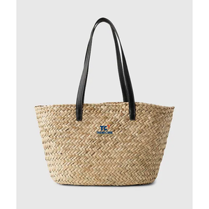 Été Nouvelle Collection Raphia Paille Tote Beach Bag avec deux poignées Seagrass Handbag Open Closure Type Wholesale From Vietnam - Product Image 5