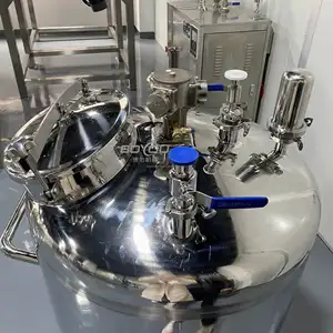 Tanque de mezcla neumática de Perfume de buena calidad, 50L, 100L, mezclador automático de agua de flores, champú, contenedor de almacenamiento de Alcohol con impulsor