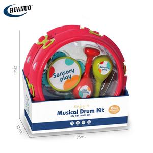 Meilleure vente bébé <span class=keywords><strong>Instrument</strong></span> de <span class=keywords><strong>musique</strong></span> jouets ensemble de batterie pour enfants en plastique sensoriel <span class=keywords><strong>musique</strong></span> Kits de batterie avec 6 pièces enfant cadeau - Product Image 4