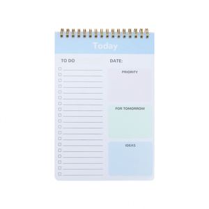 Bloc-notes magnétique A5 à spirale avec couverture en PP et grille quadrillée pour la papeterie de bureau personnalisée et les fournitures promotionnelles en gros - Product Image 3