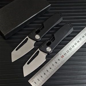 Hongrui Mécaniste Aviation Poignée En Aluminium Couteau De Poche DIY Laser Gravé Survie Couteau Pliant <span class=keywords><strong>EDC</strong></span> Camping Clip Boîte Cadeau - Product Image 5