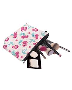 Sac de maquillage de voyage en polyester imperméable de grande taille avec fermeture à glissière, cadeau pour femmes - Product Image 4