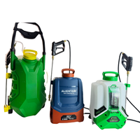 Pulvérisateur à pression automatique à batterie lithium 30 litres, 2 vitesses, fonction autonettoyante, buse en cuivre haute pression, PP