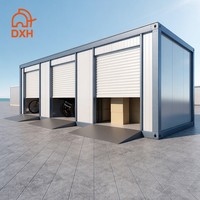Garage et abri de stockage préfabriqués isolés 3-en-1 à faible coût, personnalisables et mobiles, en kit plat