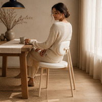 Chaises de café bistrot, sièges pour café, chaise empilable à pieds métalliques pour restaurant, salon de thé