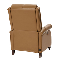 Fauteuil inclinable confortable pour chambre à coucher, salon, fauteuil inclinable électrique en cuir avec USB