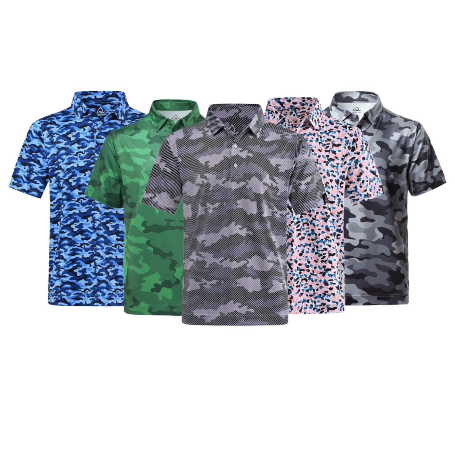 Custom Logo Embroidered Spandex Polyester Digital Printing Sublimation Men's Golf Polo Shirts