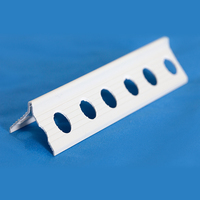 Profilé d'angle PVC 45 degrés avec maille en fibre de verre pour angles extérieurs, enduit vinyle, coins de mur flexibles