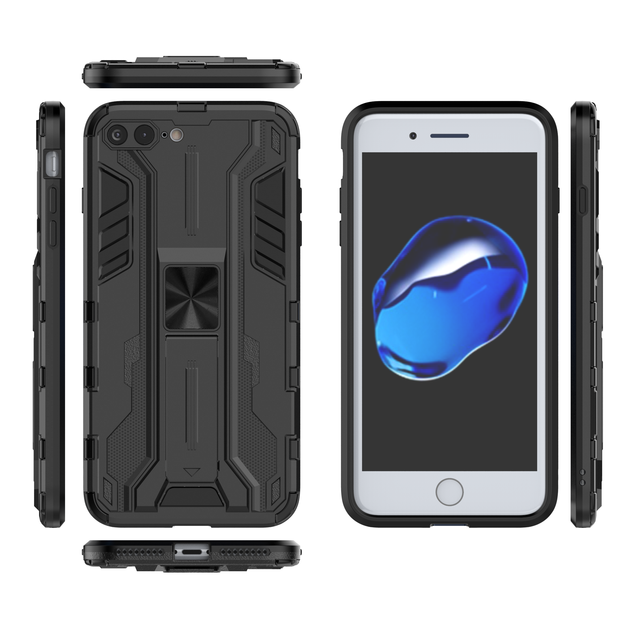Hard Shockproof Kickstand Magnetic Bracket Smartphone Case Cover For iphone 7 Plus phone case